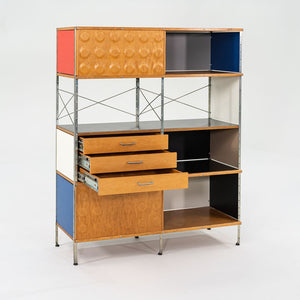SOLD ESU 420 Storage Unit / Cabinet by Ray and Charles Eames for Herman Miller with Multi-Color Panels