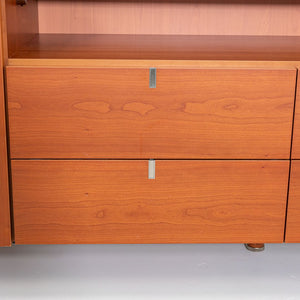 1990s ARCO / Poliform Cabinet in Cherry with Glass Case