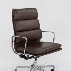 2006 Soft Pad Executive Chair, Model EA437 by Charles and Ray Eames for Herman Miller in Brown Leather 3x Available