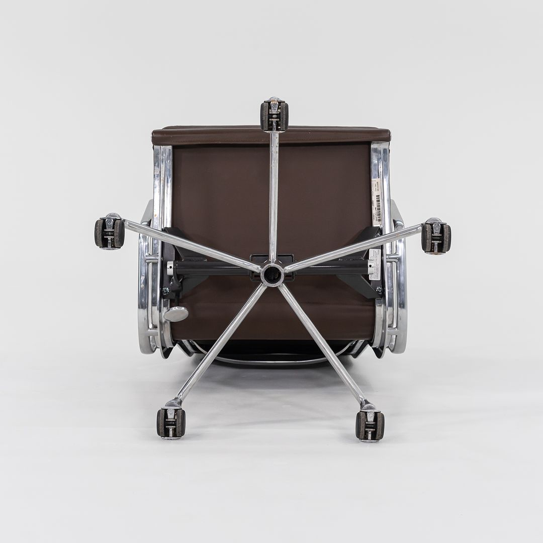 2006 Soft Pad Executive Chair, Model EA437 by Charles and Ray Eames for Herman Miller in Brown Leather 3x Available