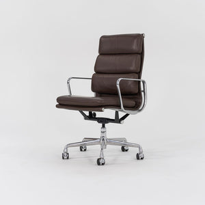 2006 Soft Pad Executive Chair, Model EA437 by Charles and Ray Eames for Herman Miller in Brown Leather 10x Available