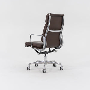 2006 Soft Pad Executive Chair, Model EA437 by Charles and Ray Eames for Herman Miller in Brown Leather 3x Available
