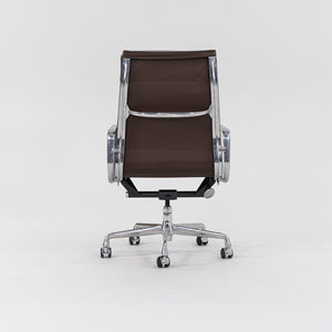 2006 Soft Pad Executive Chair, Model EA437 by Charles and Ray Eames for Herman Miller in Brown Leather 3x Available