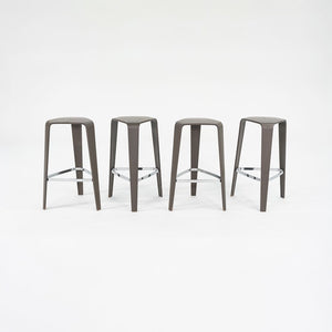 2010s Set of Four Tre Bar Stools by Jehs & Laub for Davis in Slate Oak
