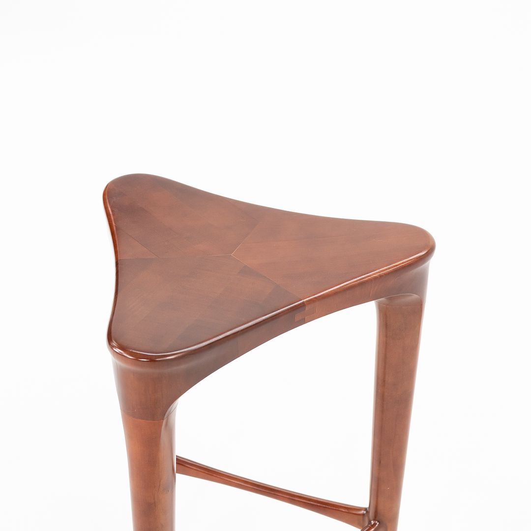 2010s 2 BY 3 Counter Stool by 2 BY 3 Design for Geiger in Cherry Wood 11x Available