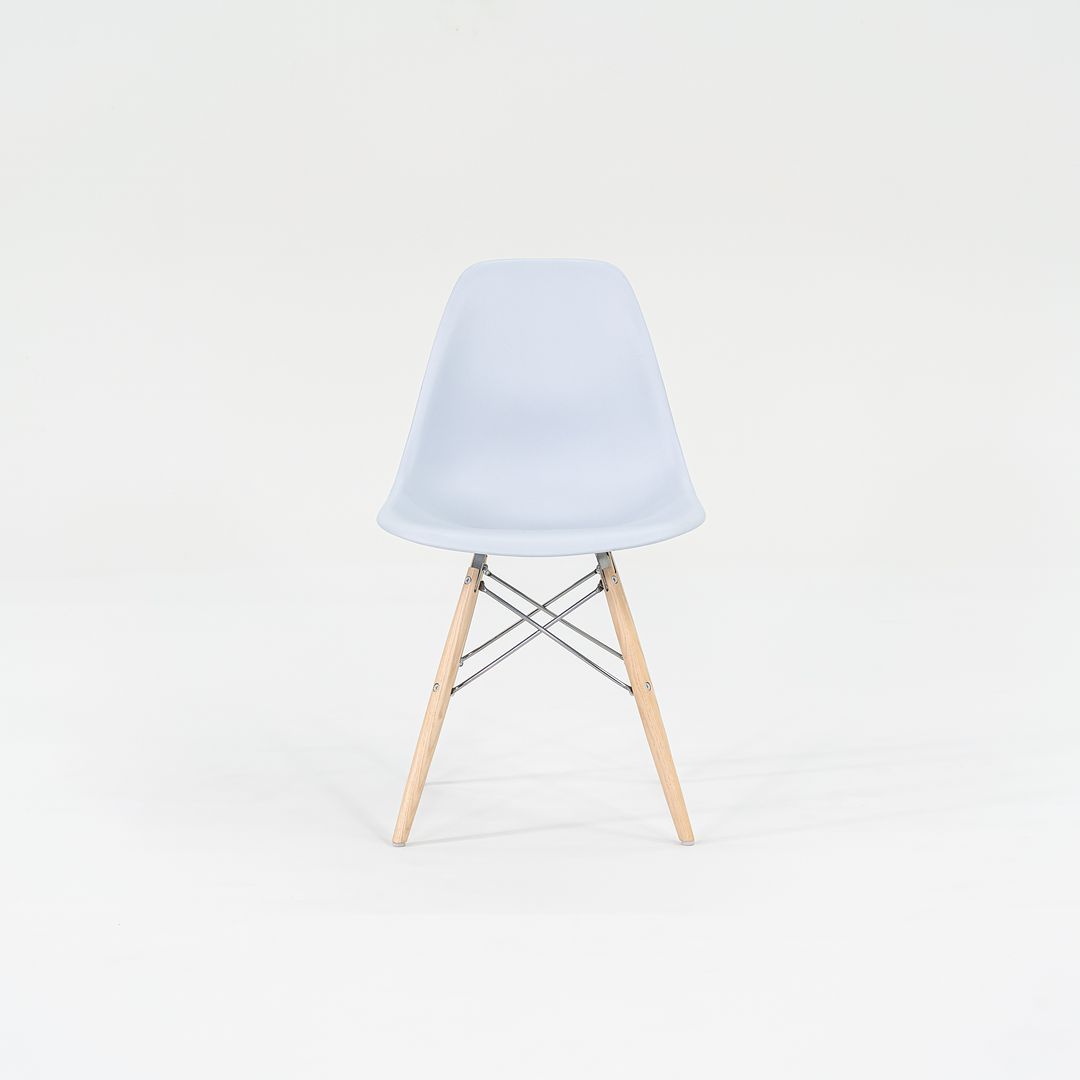 2019 DSW Side Chair with Dowel Base by Ray and Charles Eames for Herman Miller Plastic, Steel, Wood, Rubber