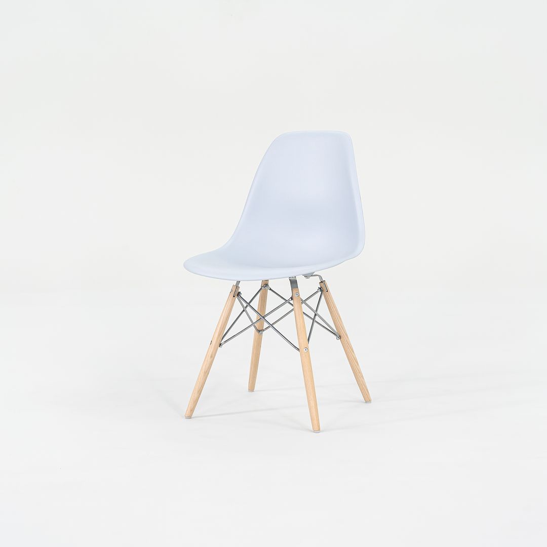 2019 DSW Side Chair with Dowel Base by Ray and Charles Eames for Herman Miller Plastic, Steel, Wood, Rubber