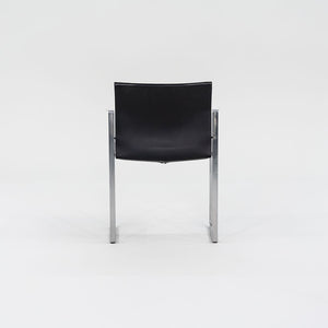 2010s 184 Eve Chair by Piero Lissoni for Cassina in Black Leather and Aluminum 12+ Available