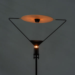 C. 1980s Polifemo Floor Lamp Carlo Forcolini Artemide Mirror Halogen Reflector