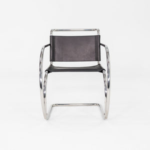 1960s Mies Van Der Rohe for Knoll MR 20 Arm Chair Newly Upholstered in Leather