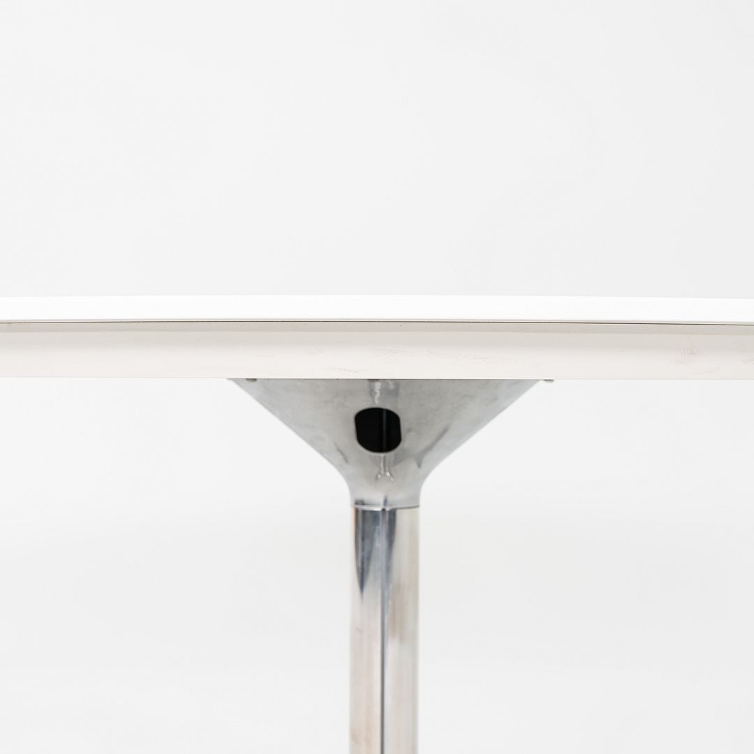 2011 Scott Wilson for Steelcase / Coalesse Round White Laminate Dining Table 48"