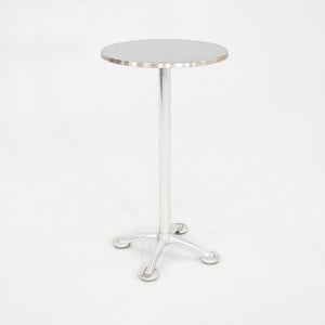 2000s Jorge Pensi for Knoll & AMAT3 High Top Dining / Cafe / Bar Table in Aluminum 24" 3x Available