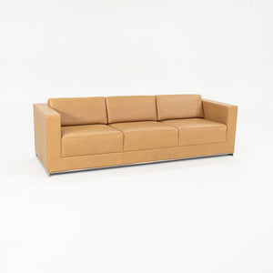 2019 B.1 Three Seat Sofa by Fabien Baron for Bernhardt Design in Caramel Leather