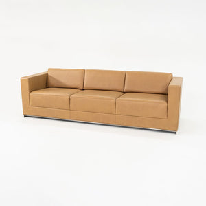 2019 B.1 Three Seat Sofa by Fabien Baron for Bernhardt Design in Caramel Leather