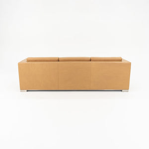 2019 B.1 Three Seat Sofa by Fabien Baron for Bernhardt Design in Caramel Leather