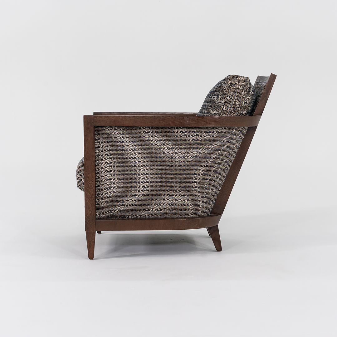 SOLD 2011 Pair of Hemp Sail Club Chairs by John Hutton for Holly Hunt in Fabric