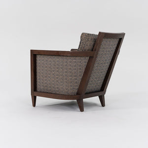 SOLD 2011 Pair of Hemp Sail Club Chairs by John Hutton for Holly Hunt in Fabric