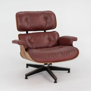 1960s Herman Miller Eames Lounge Chair and Ottoman 670 & 671 by Charles and Ray Eames in Red Leather