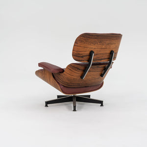 1960s Herman Miller Eames Lounge Chair and Ottoman 670 & 671 by Charles and Ray Eames in Red Leather