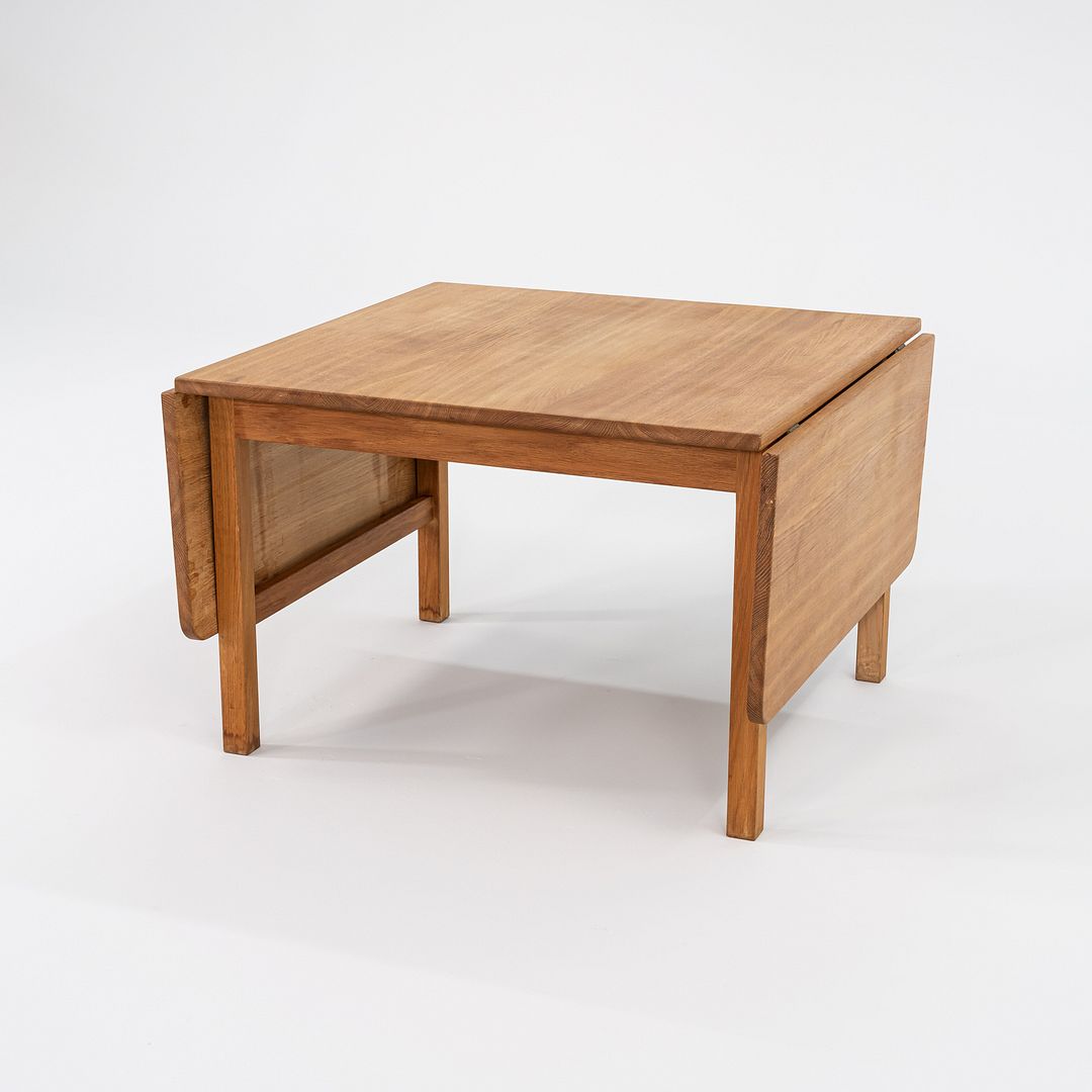 1960s Hans Wegner for PP Møbler Danish Drop Leaf Coffee Table Crafted in Oak