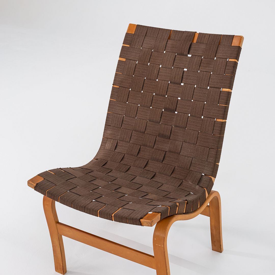 1960s Eva Lounge Chair, Model 41 by Bruno Mathsson for Firma Karl Mathsson Beech