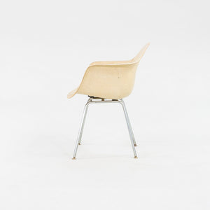 1960 Herman Miller Eames DAX Dining Arm Shell Chair in Parchment Fiberglass