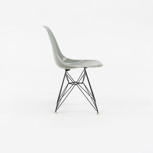 SOLD 1961 Herman Miller Eames Fiberglass DSR Side Shell Dining Chair with Eiffel Base in Seafoam Green