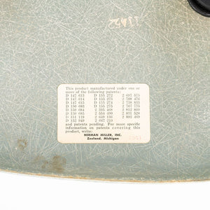 SOLD 1961 Herman Miller Eames Fiberglass DSR Side Shell Dining Chair with Eiffel Base in Seafoam Green
