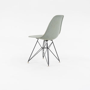 SOLD 1961 Herman Miller Eames Fiberglass DSR Side Shell Dining Chair with Eiffel Base in Seafoam Green