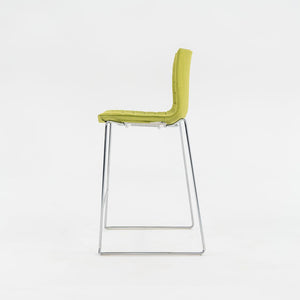 2010s Lievore Altherr Molina for Arper Catifa 46 Upholstered Counter Stool in Green Fabric 2x Available