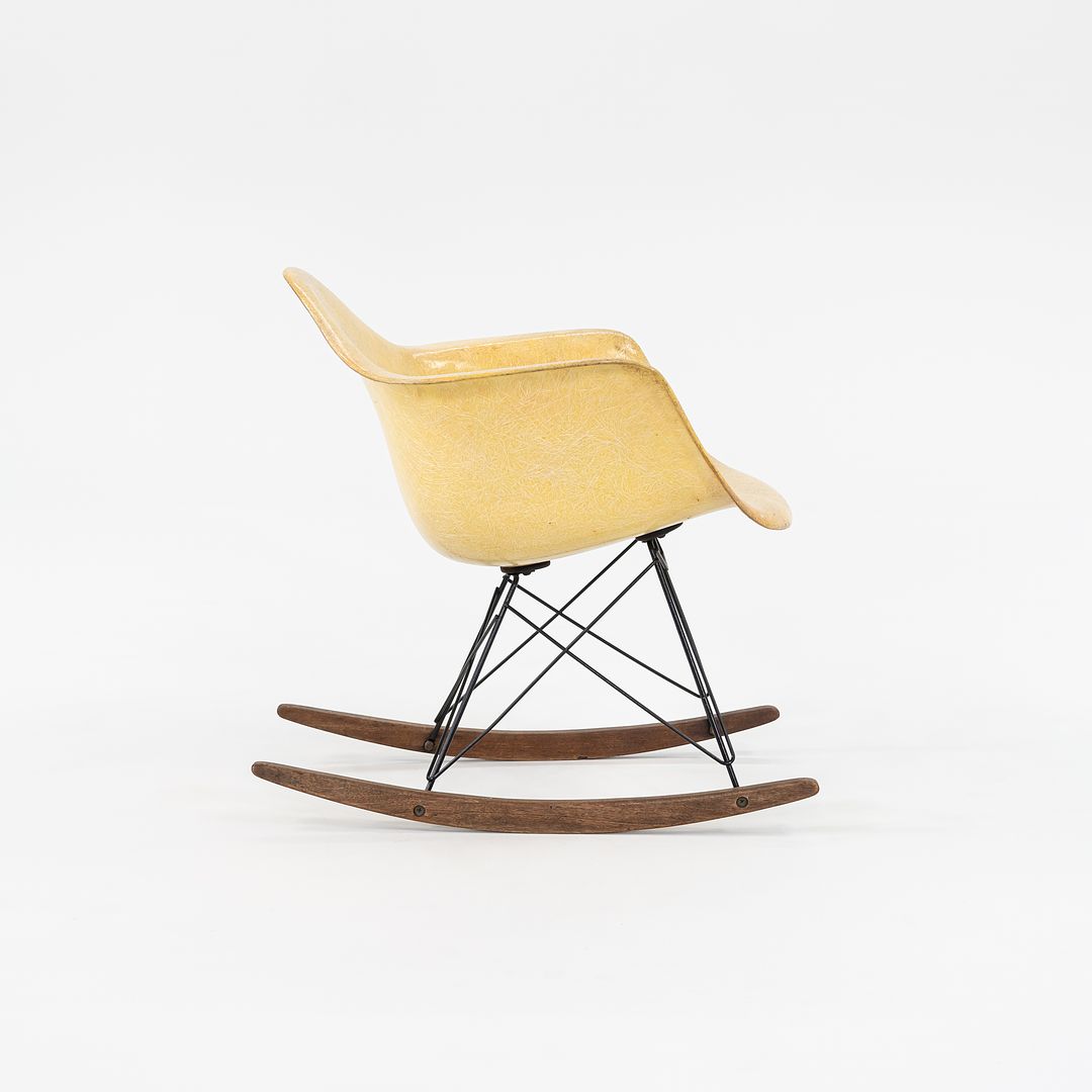 1951 Herman Miller Eames RAR Fiberglass Rocking Chair with Rope Edge and Zenith Tags