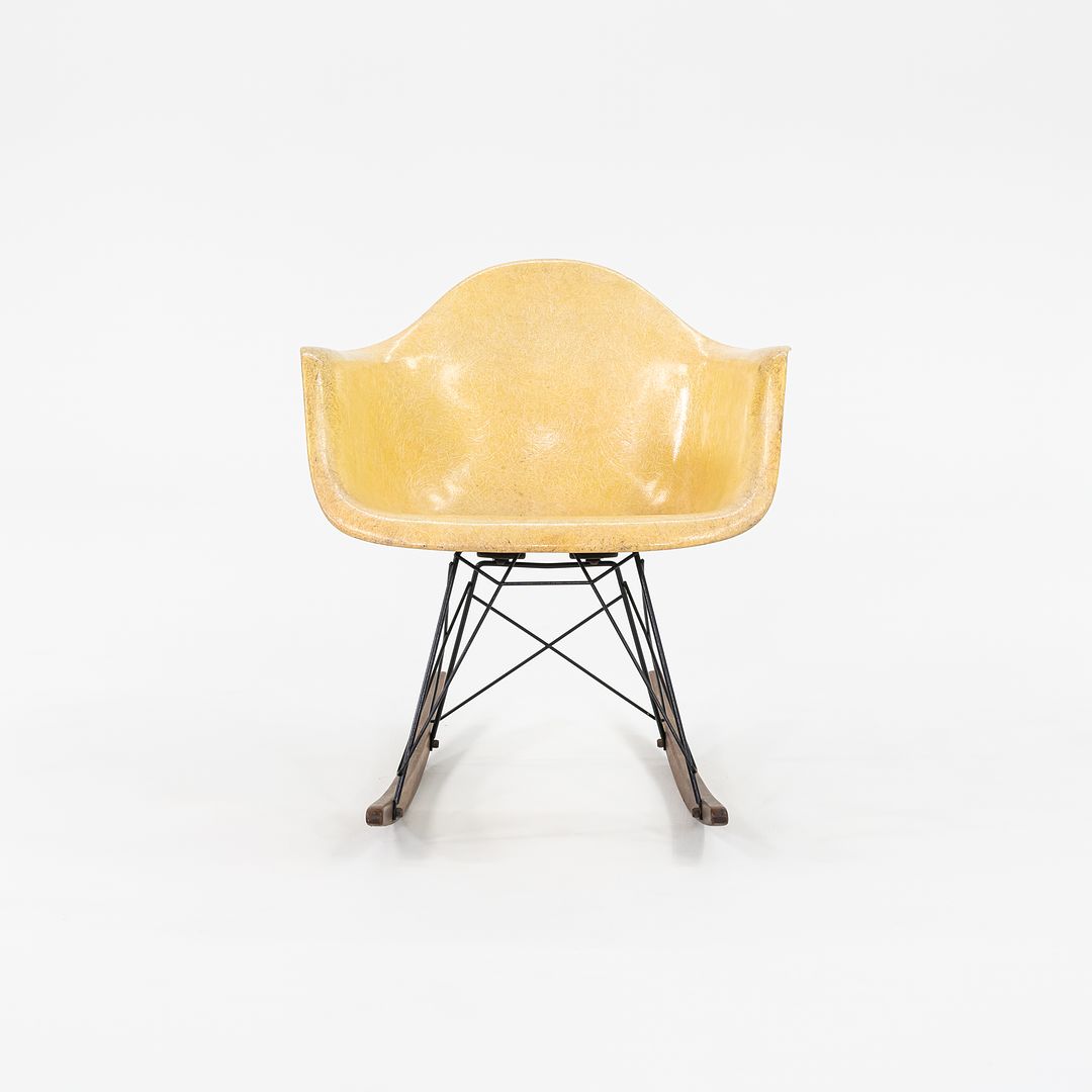 1951 Herman Miller Eames RAR Fiberglass Rocking Chair with Rope Edge and Zenith Tags