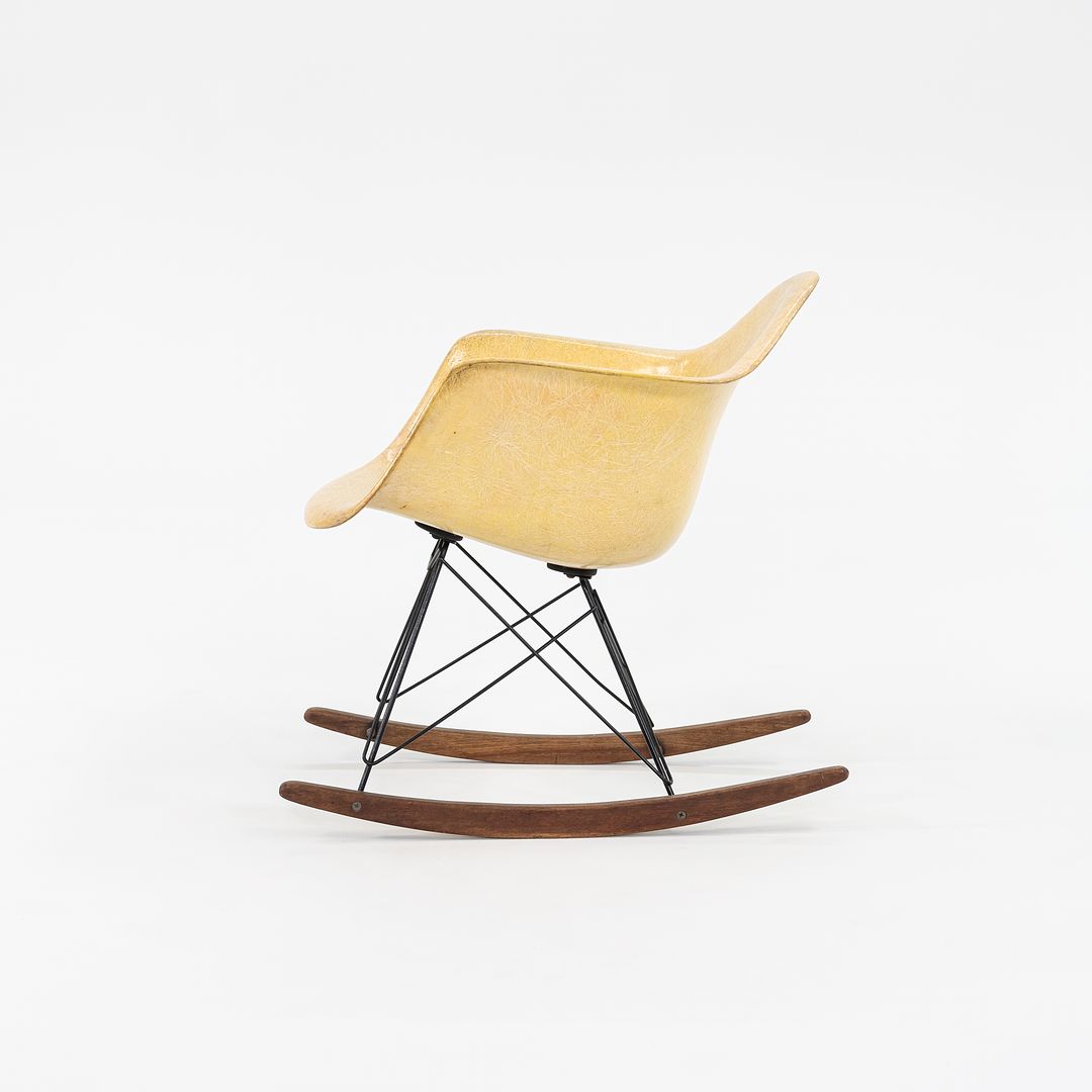 1951 Herman Miller Eames RAR Fiberglass Rocking Chair with Rope Edge and Zenith Tags