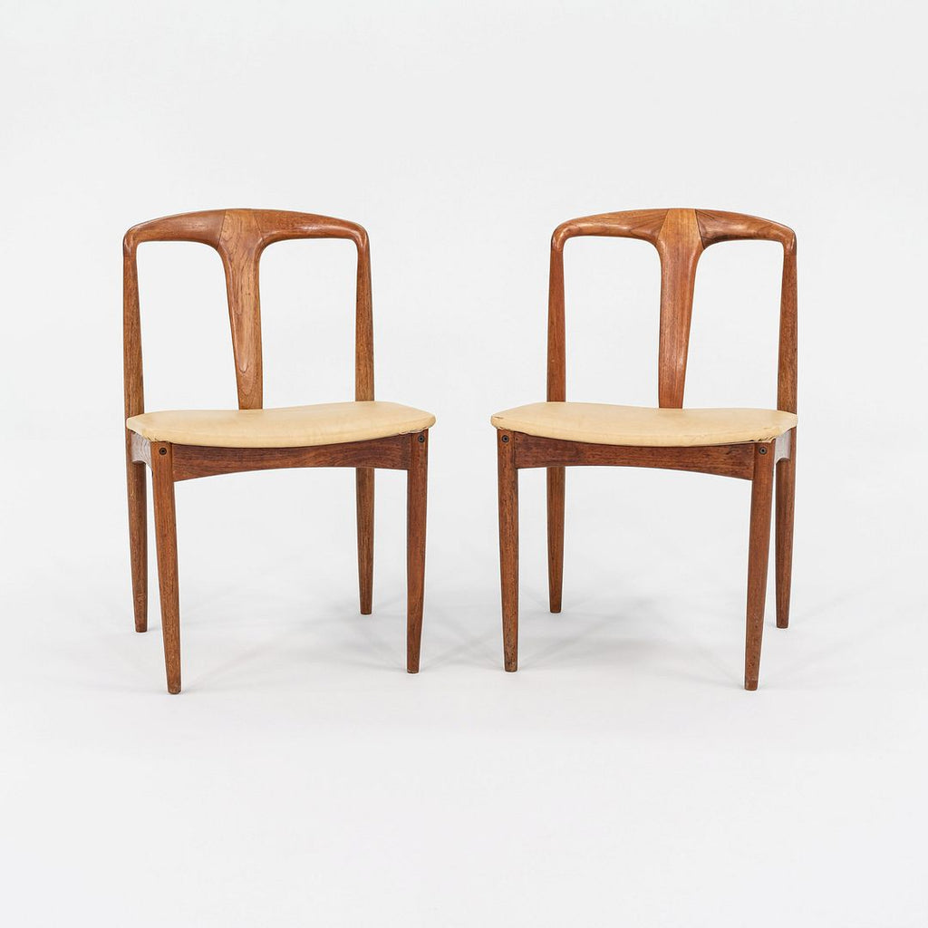 1960s Pair of Juliane Teak Dining Chairs Johannes Andersen for Uldum Mobelfabrik