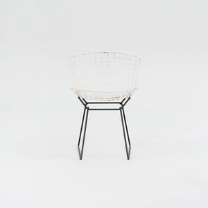 1950s Harry Bertoia for Knoll Bertoia Wire Side / Dining Chair in White & Black