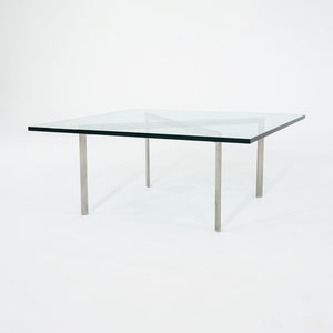 1960s Barcelona Coffee Table by Mies van der Rohe for Knoll & Treitel Gratz in Stainless and Glass 2x Available