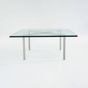 1960s Barcelona Coffee Table by Mies van der Rohe for Knoll & Treitel Gratz in Stainless and Glass 2x Available