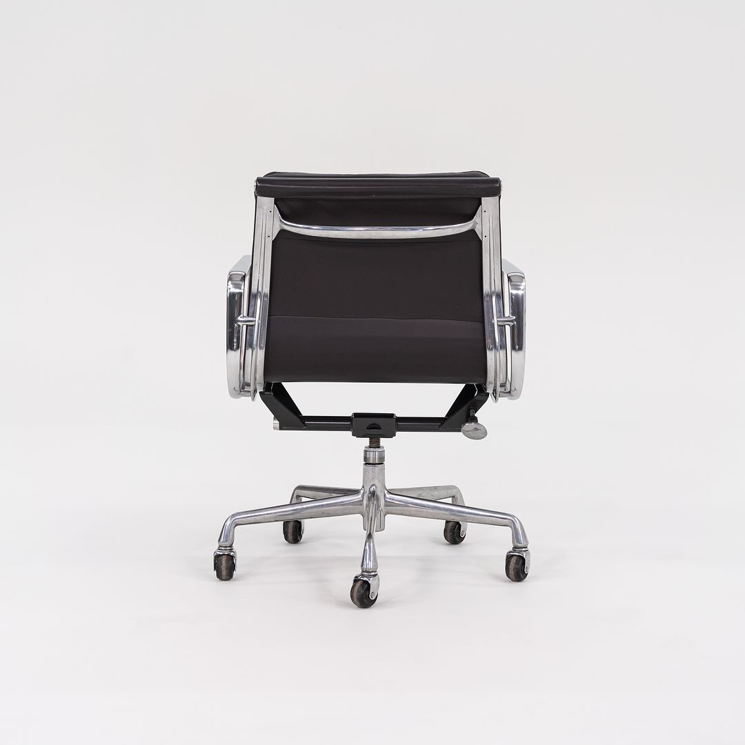 SOLD 1993 Soft Pad Management Desk Chair, EA435 by Ray and Charles Eames for Herman Miller in Brown Leather 2x Available