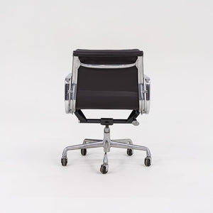 SOLD 1993 Soft Pad Management Desk Chair, EA435 by Ray and Charles Eames for Herman Miller in Brown Leather 2x Available
