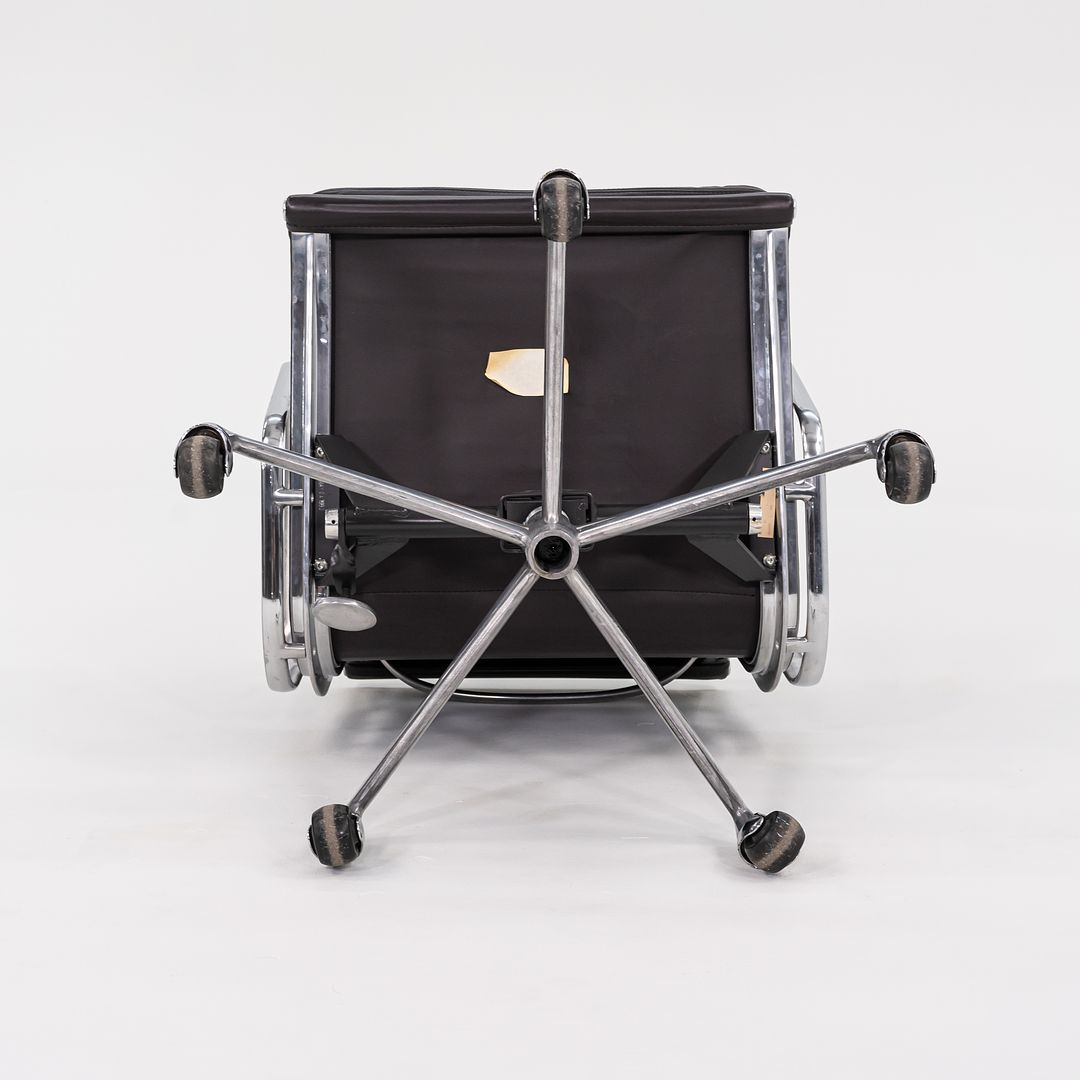 SOLD 1993 Soft Pad Management Desk Chair, EA435 by Ray and Charles Eames for Herman Miller in Brown Leather 2x Available
