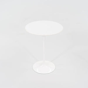 2008 Pedestal Round Side Table, Model 16OTR by Eero Saarinen for Knoll Aluminum, Laminate, Powdercoat, Fiberboard