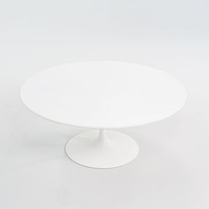 2016 Tulip Pedestal Coffee Table, Model 162TR by Eero Saarinen for Knoll in White Laminate 2x Available