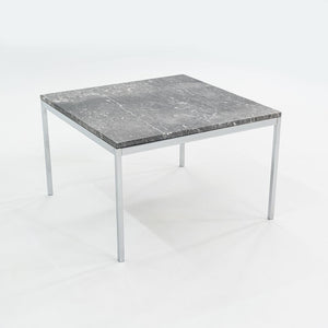 2016 Florence Knoll End Table 2515T by Florence Knoll for Knoll in Chromed Steel and Marble