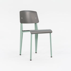 2023 Standard SP Chair by Jean Prouve for Vitra in Green and Grey Brand New 12+ Available