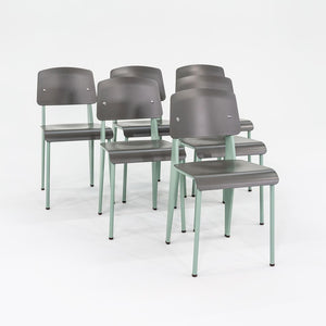 2023 Standard SP Chair by Jean Prouve for Vitra in Green and Grey Brand New 12+ Available