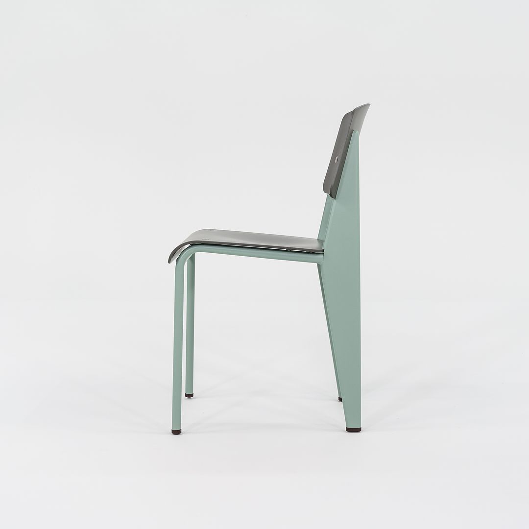 2023 Standard SP Chair by Jean Prouve for Vitra in Green and Grey Brand New 12+ Available