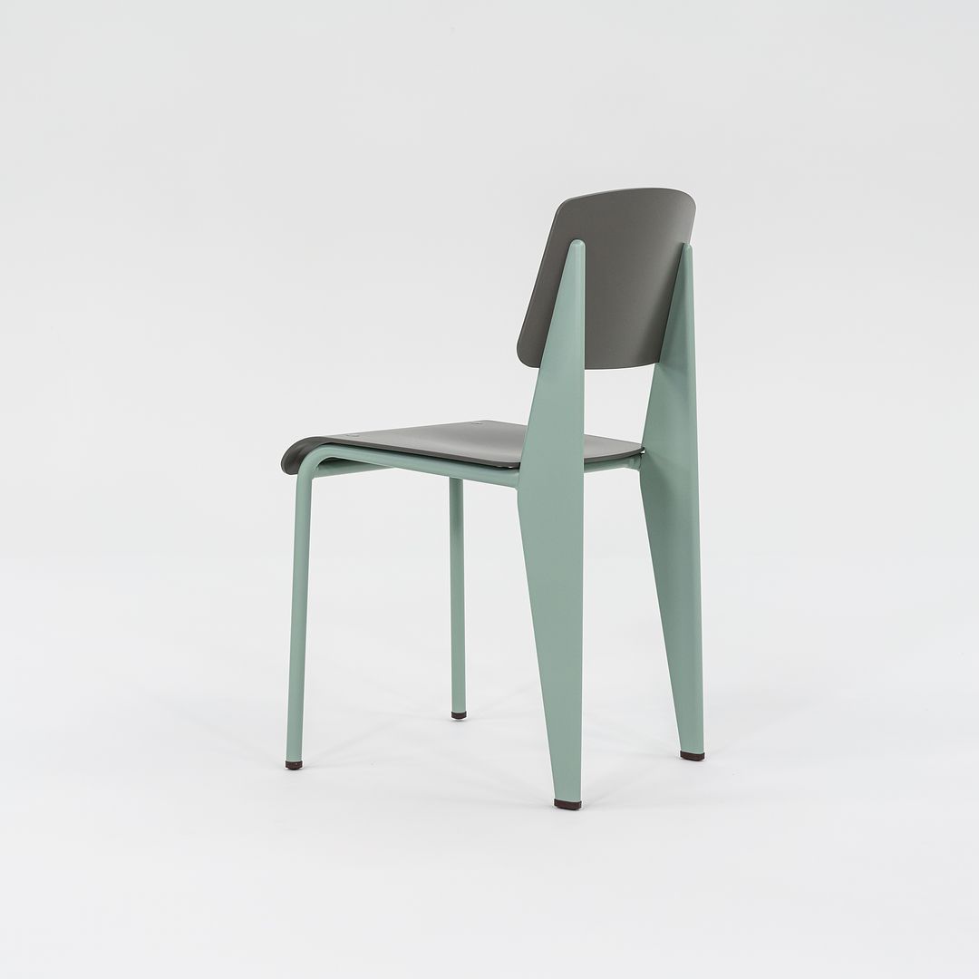 2023 Standard SP Chair by Jean Prouve for Vitra in Green and Grey Brand New 12+ Available