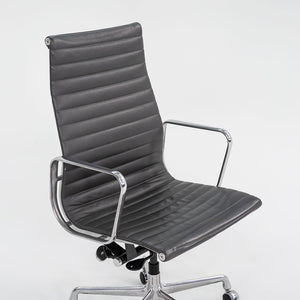 2016 Aluminum Group Executive Desk Chair, EA337 by Ray and Charles Eames for Herman Miller in Grey Leather 3x Available