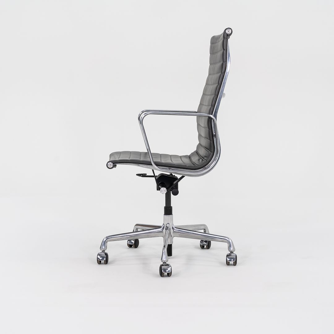 2016 Aluminum Group Executive Desk Chair, EA337 by Ray and Charles Eames for Herman Miller in Grey Leather 3x Available