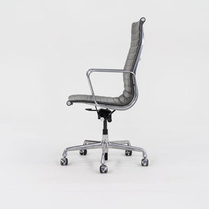 2016 Aluminum Group Executive Desk Chair, EA337 by Ray and Charles Eames for Herman Miller in Grey Leather 3x Available